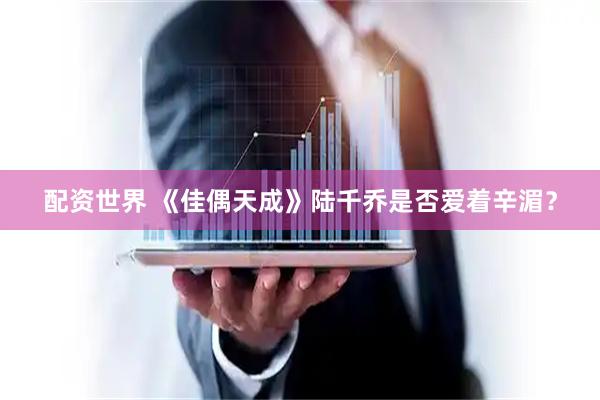 配资世界 《佳偶天成》陆千乔是否爱着辛湄？